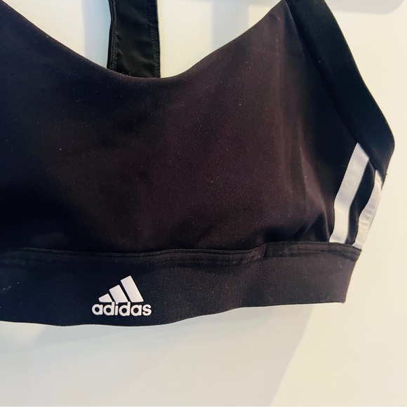 adidas | All Me, 3 Stripes Racerback Sports Bra - Picture 4 of 11